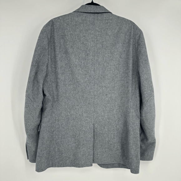 Banana Republic Men’s 42R Tailored Fit Blazer Sport Coat Grey 2 Button Cotton - Picture 14 of 15